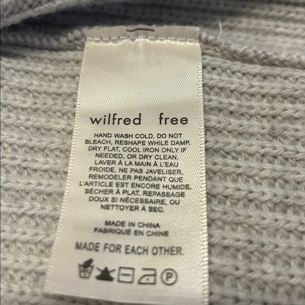 Aritzia Wilfred Free Unwind Open Cardigan Women’s XXS Chunky Knit Loungewear - Picture 6 of 16